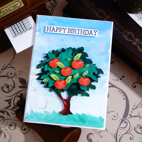 Inlovearts Thick Apple Tree Cutting Dies