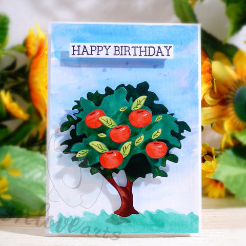 Inlovearts Thick Apple Tree Cutting Dies