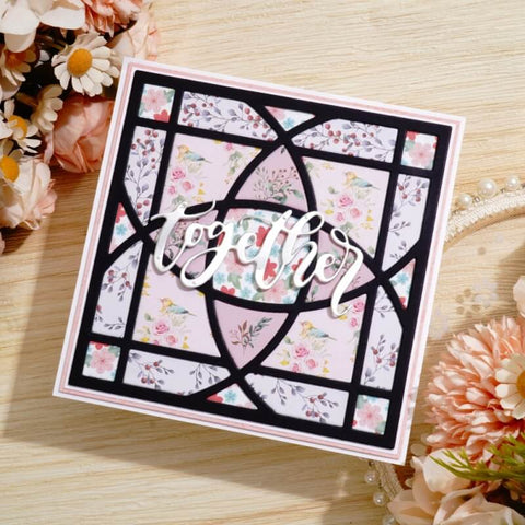 Inlovearts Arc Cross Background Board Cutting Dies