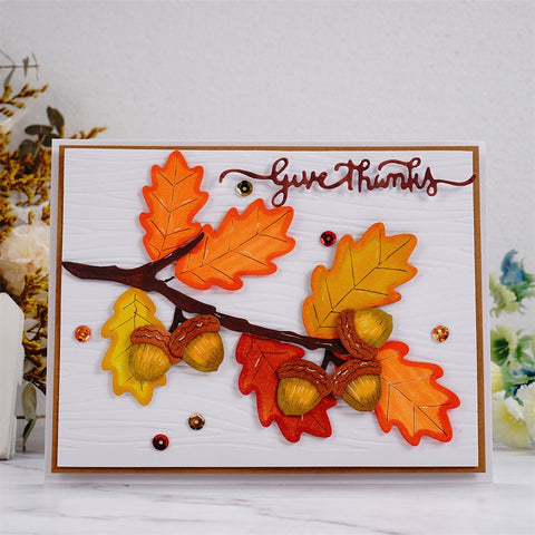 Inlovearts Autumn Leaves Cutting Dies