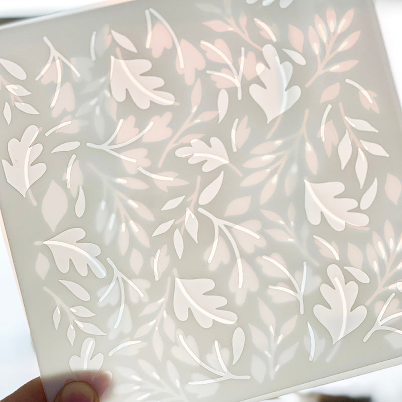 Inlovearts Autumn Leaves Painting Stencil
