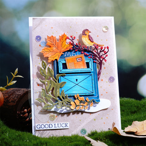 Inlovearts Autumn Theme Mailbox Cutting Dies