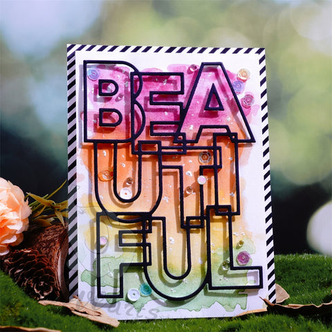 Inlovearts BEAUTIFUL Word Cutting Dies