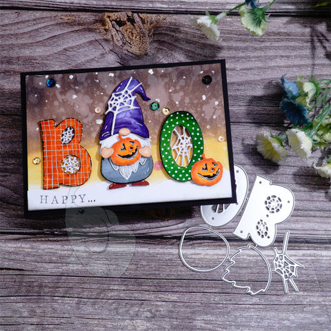 Inlovearts BOO and Halloween Gnome Cutting Dies