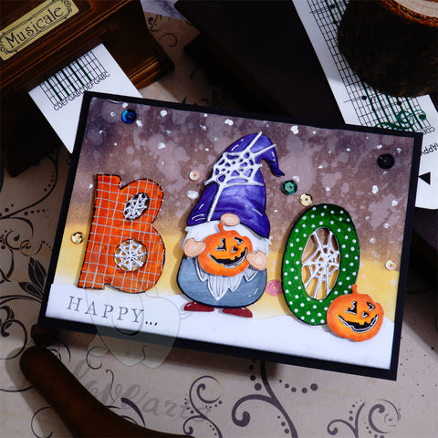 Inlovearts BOO and Halloween Gnome Cutting Dies