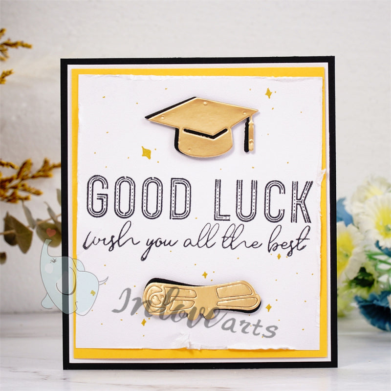 Inlovearts Bachelor's Cap and Certificate Cutting Dies