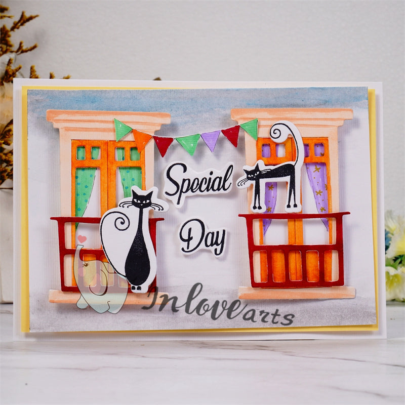 Inlovearts Balcony Door Cutting Dies