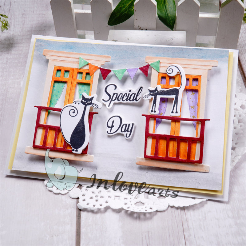 Inlovearts Balcony Door Cutting Dies