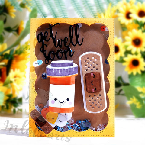 Inlovearts Band-Aid and Pill Bottle Cutting Dies