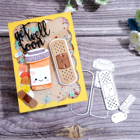 Inlovearts Band-Aid and Pill Bottle Cutting Dies