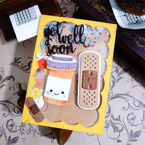 Inlovearts Band-Aid and Pill Bottle Cutting Dies