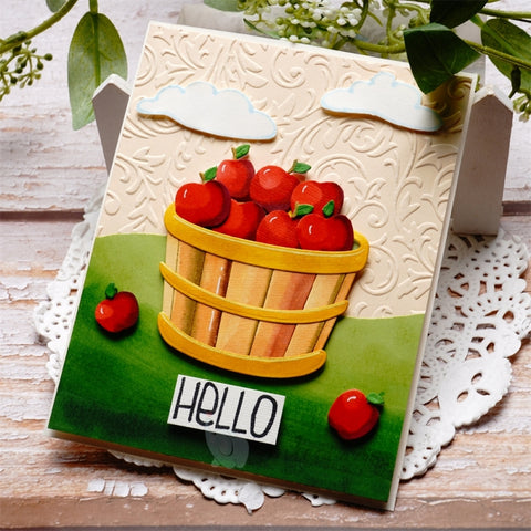 Inlovearts Basket of Apple Cutting Dies