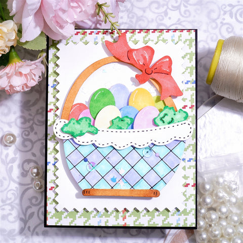 Inlovearts Basket of Eggs Cutting Dies