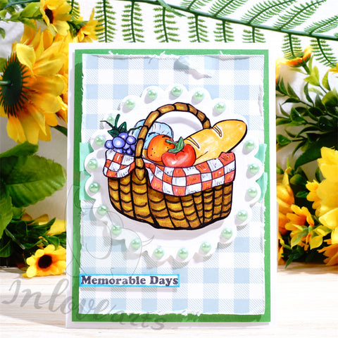 Inlovearts Basket of Fruits Cutting Dies