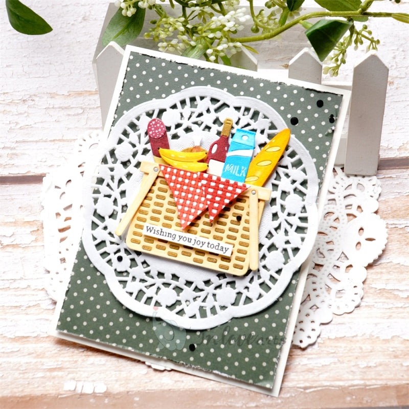 Inlovearts Basket of Food Cutting Dies
