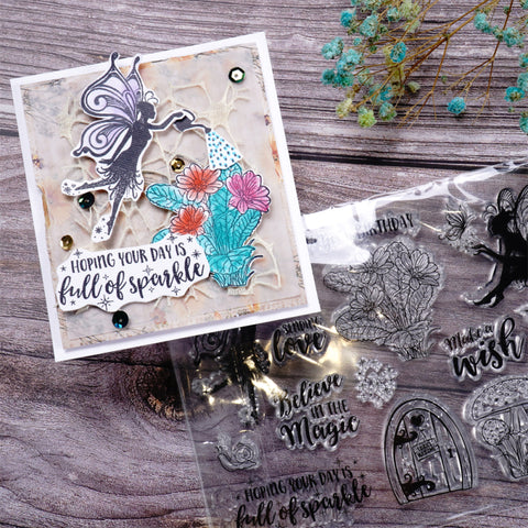 Inlovearts Beautiful Fairy Clear Stamps