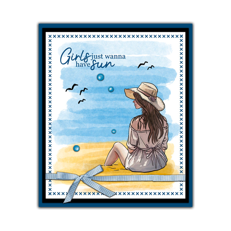 Inlovearts Beautiful Girl Dies with Stamps Set