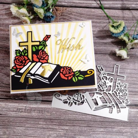 Inlovearts Bible and Flowers Cutting Dies