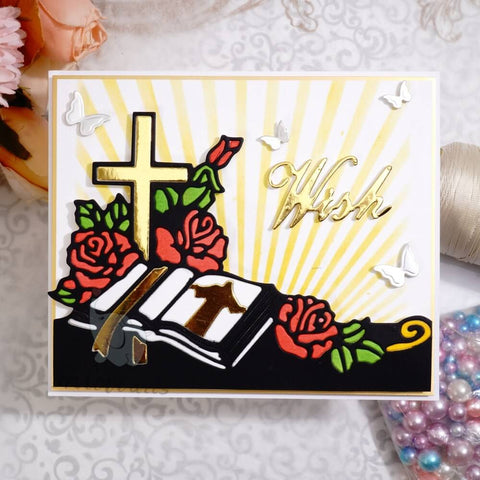 Inlovearts Bible and Flowers Cutting Dies