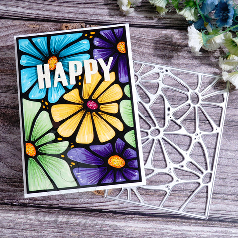 Inlovearts Big Daisies Background Board Cutting Dies