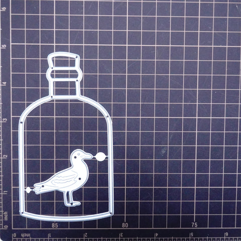 Inlovearts Bird in Drifting Bottle Cutting Dies