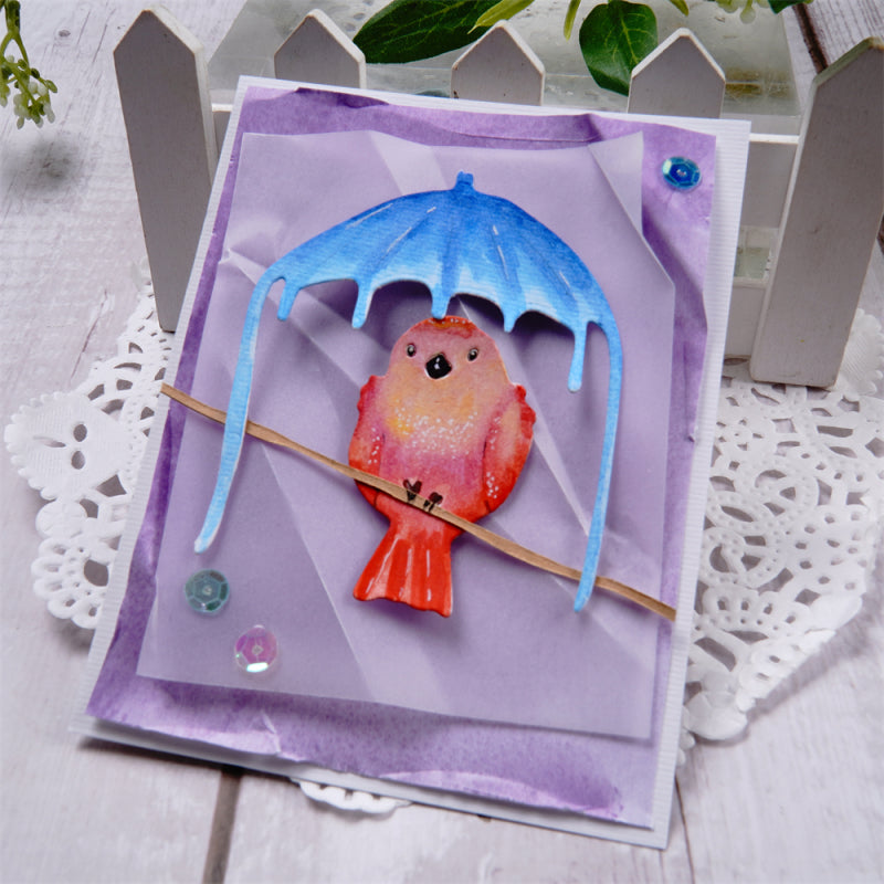 Inlovearts Bird in the Umbrella Cutting Dies