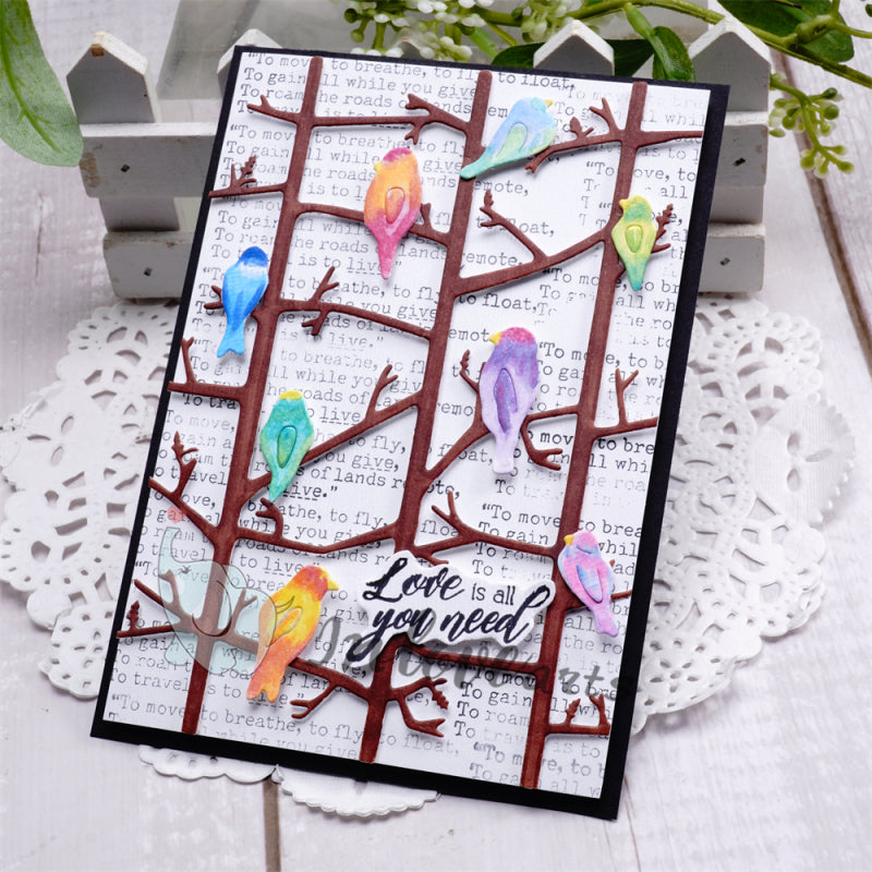 Inlovearts Birds on Branches Cutting Dies