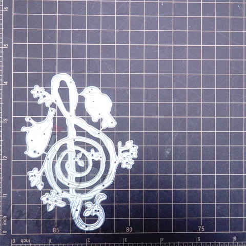 Inlovearts Birds on Music Note Cutting Dies