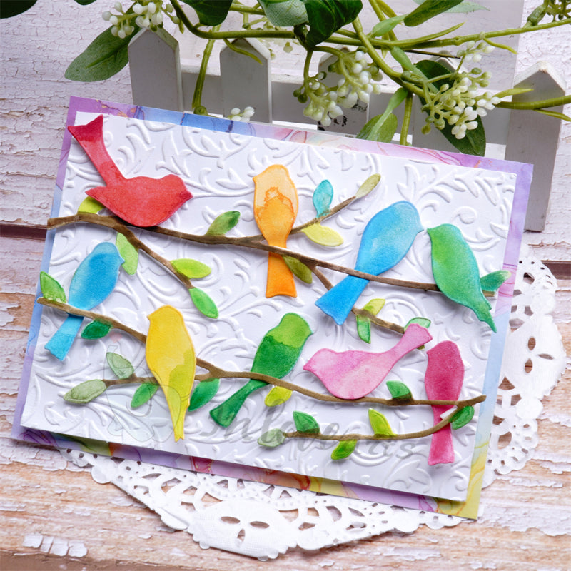 Inlovearts Birds on the Branch Cutting Dies