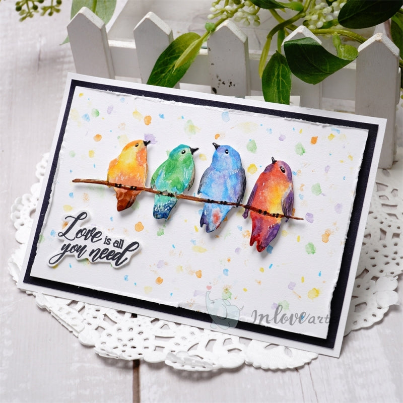Inlovearts Birds on the Tree Cutting Dies
