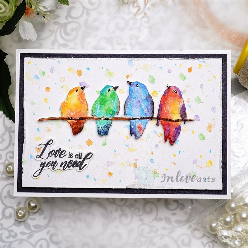 Inlovearts Birds on the Tree Cutting Dies