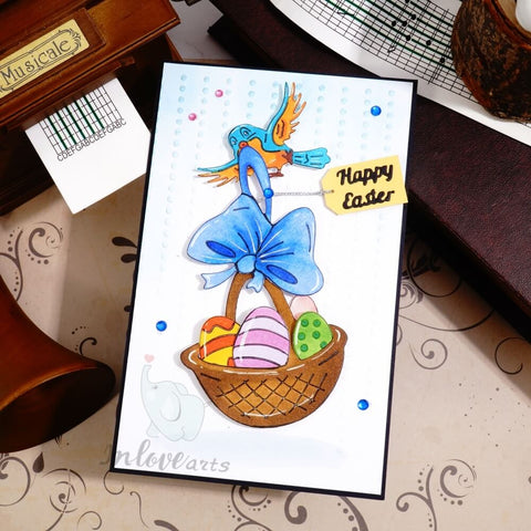 Inlovearts Bird with Egg Basket Cutting Dies