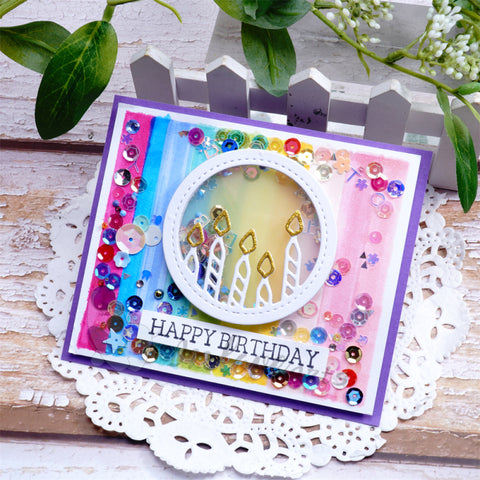 Inlovearts Birthday Candle Frame Cutting Dies