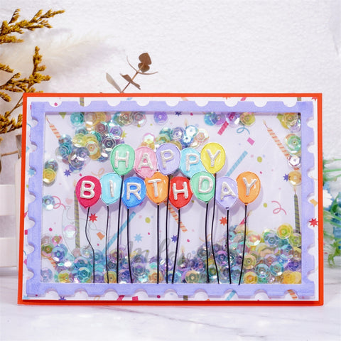 Inlovearts Birthday Word and Balloon Cutting Dies