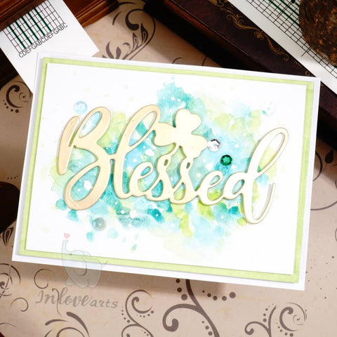 Inlovearts Blessed Word and Clover Cutting Dies