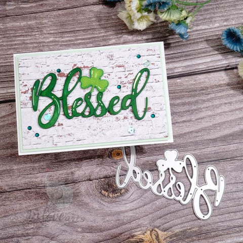 Inlovearts Blessed Word and Clover Cutting Dies