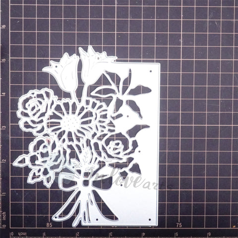 Inlovearts Blooming Flower Border Cutting Dies