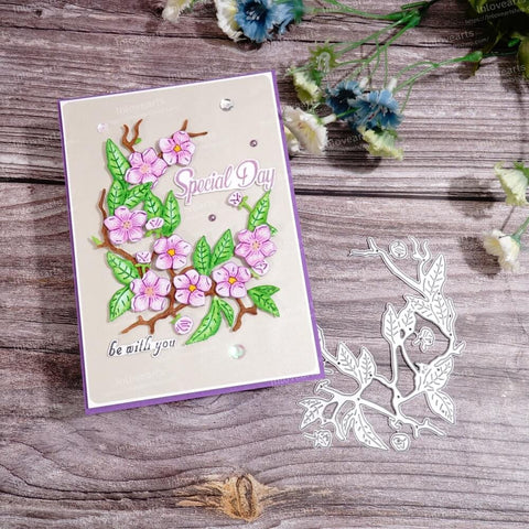 Inlovearts Blooming Peach Blossom Cutting Dies