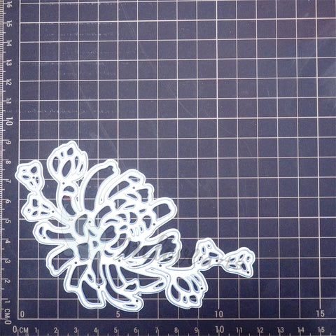 Inlovearts Blooming Peony Cutting Dies