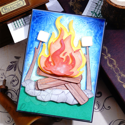 Inlovearts Bonfire and Toasted Marshmallows Cutting Dies