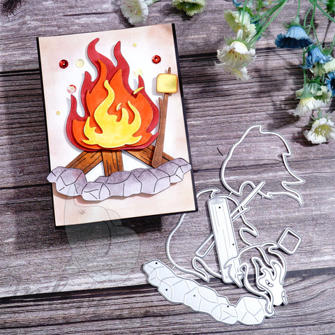 Inlovearts Bonfire and Toasted Marshmallows Cutting Dies