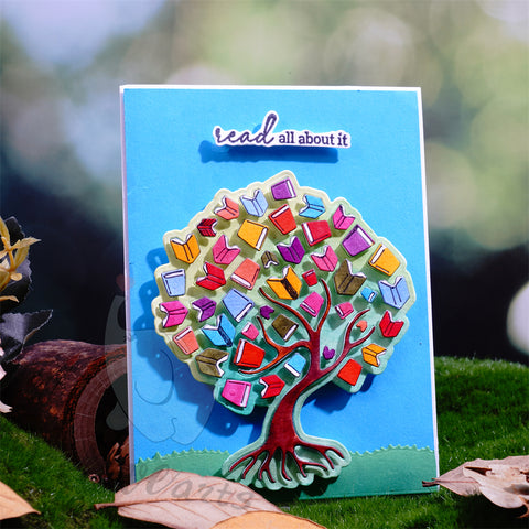 Inlovearts Book Tree Cutting Dies