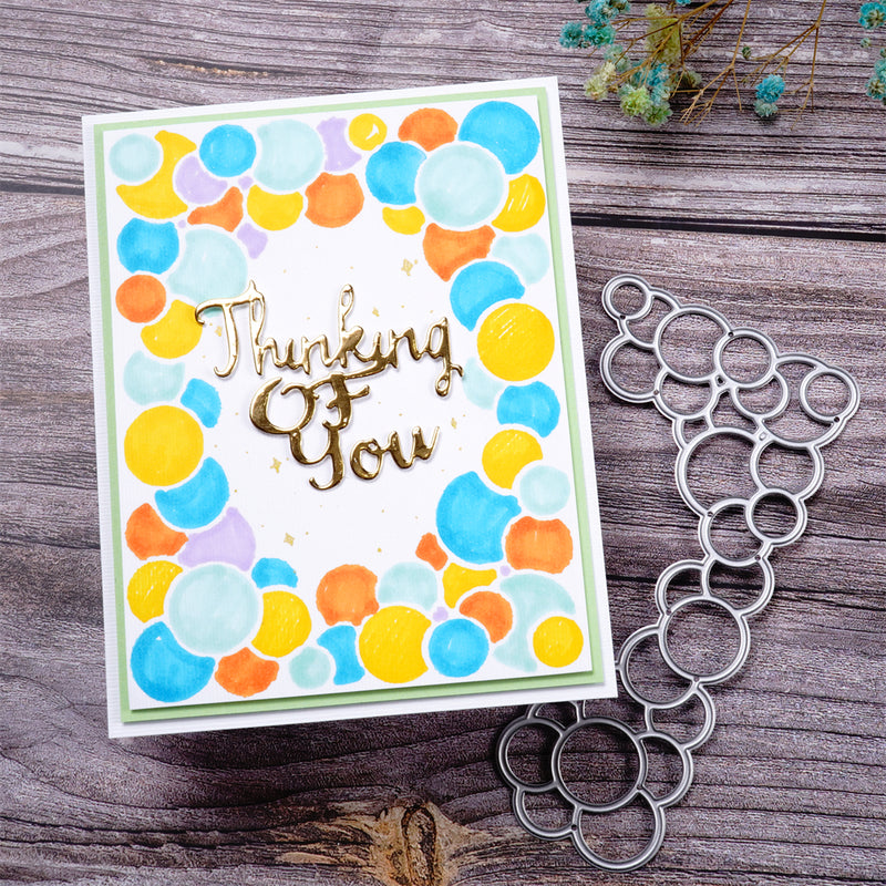 Inlovearts Bubble Border Cutting Dies