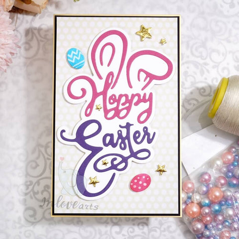 Inlovearts Bunny Ear and Easter Word Cutting Dies