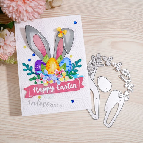 Inlovearts Bunny Ear and Eggs Cutting Dies