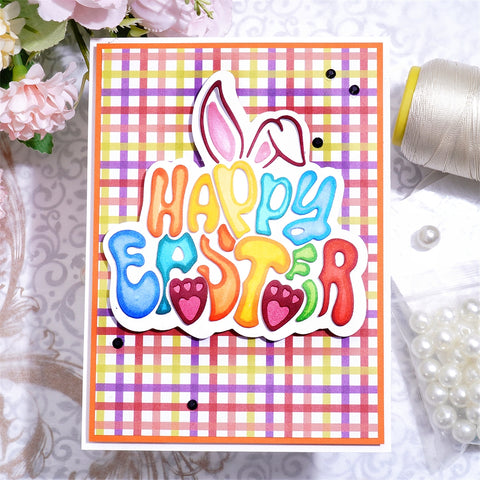 Inlovearts Bunny Ear and "Happy Easter" Cutting Dies