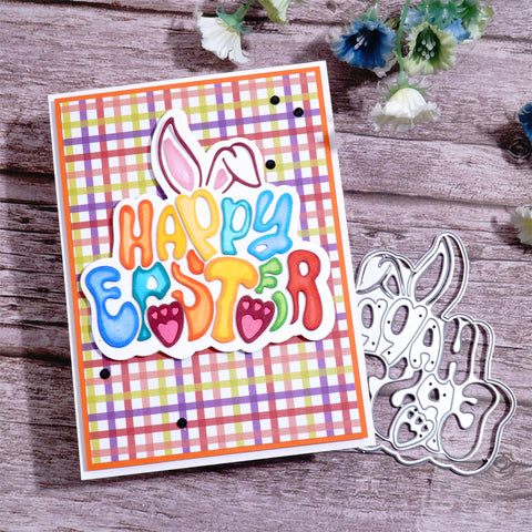 Inlovearts Bunny Ear and "Happy Easter" Cutting Dies