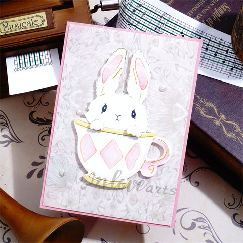 Inlovearts Bunny in the Cup Cutting Dies