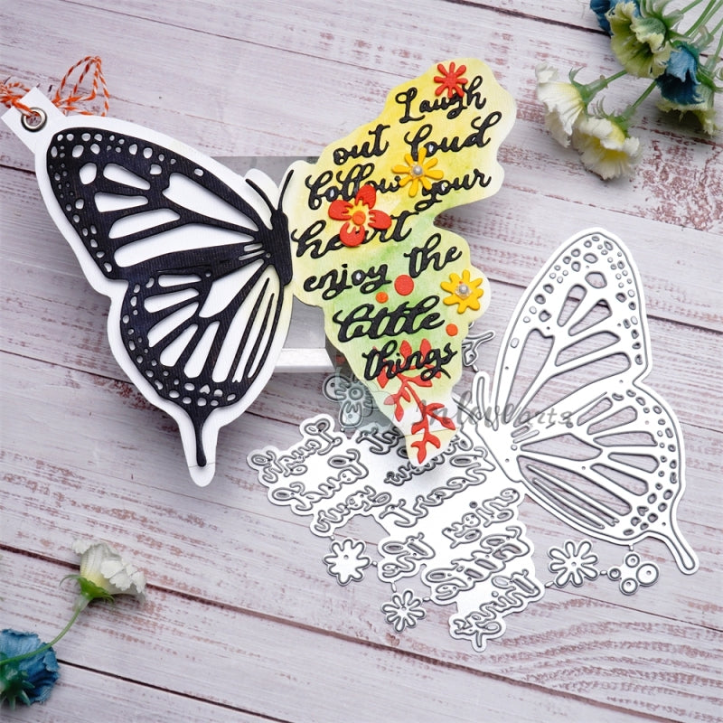 Inlovearts Butterfly with Word Cutting Dies