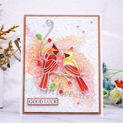 Inlovearts Cardinal Couple Cutting Dies